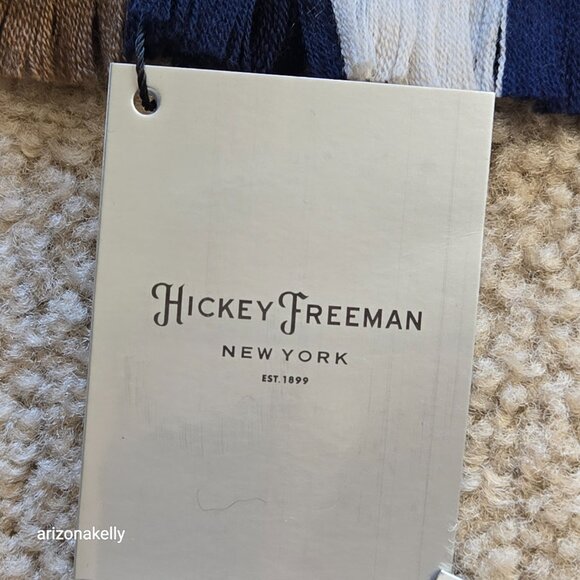 NWT Hickey Freeman Merino Wool Stripe Scarf - Picture 5 of 13